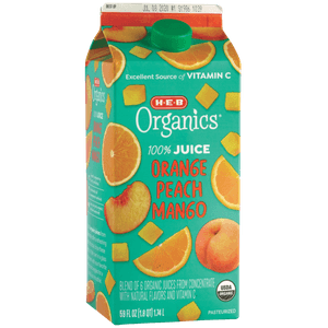 HEB Organics Jugo Orgánico Naranja Durazno Mango 1.7 L