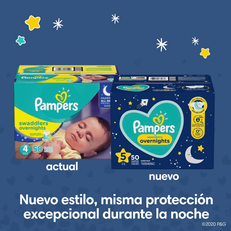 Pampers Swaddlers Talla 5, 58 Pañales