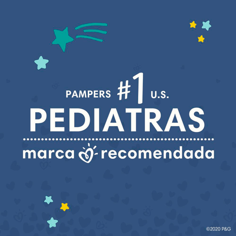 Pampers Pañales Swaddlers Overnights Etapa 4 58 P - H-E-B México