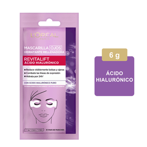 Mascarilla Revitalift Ácido Hialurónico Ojos 1 Pz