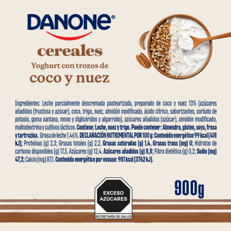 Danone Yogurt Natural sin Azúcar 900 g - H-E-B México