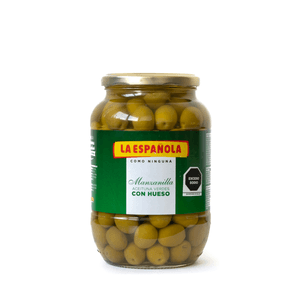 la Española Aceituna Barril de Cristal con Hueso 835 Gr