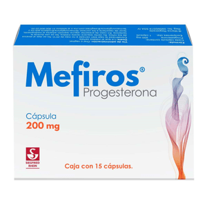 Mefiros 200 Mg 15 Caps Progesterona 15 Pz