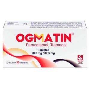 Ogmatin 325/37.5mg 20 Tabs Paracetamol Tramadol 20 Pz