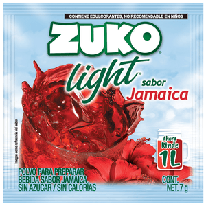 Zuko Polvo Para Preparar Light Sabor Jamaica 7 g