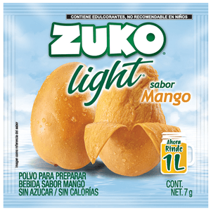 Zuko Polvo Para Preparar Light Sabor Mango 7 g