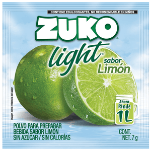 Zuko Polvo Para Preparar Light Sabor Limón 7 g