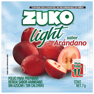 Zuko Polvo Para Preparar Light Sabor Arándano 7 g