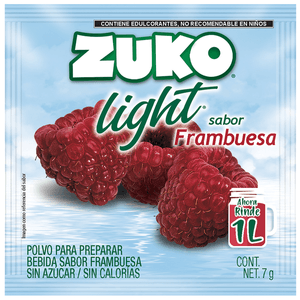 Polvo Para Preparar Light Sabor Frambuesa 7 Gr