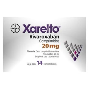 Xarelto 20mg 14 Comp Rivaroxaban 14 Pz