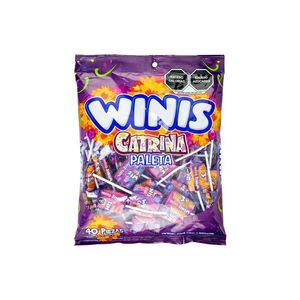 Paleta de Caramelo Catrina Halloween 280g 40 Pz