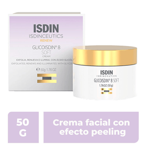 Crema Facial Efecto Peeling Glicoisdin 8 Soft 1 Pz