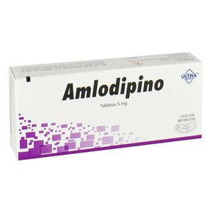 Ultra Lab Amlodipino  5 mg 10 Tabletas