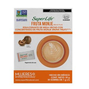 Edulcorante Fruta del Monje Caja con 30 Sobres 30 Gr