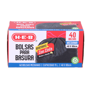 Bolsas de Basura Mediana 40 Pz