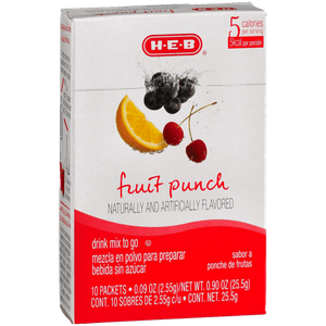 HEB Bebida en Polvo Sabor a Ponche de Frutas 25 g