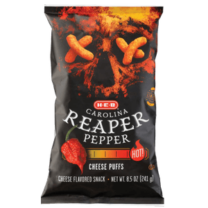 HEB Cheese Puffs Carolina Reaper Pepper 241 g