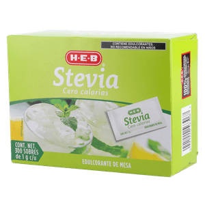 HEB Stevia Cero Calorías 300 Sobres 300 g