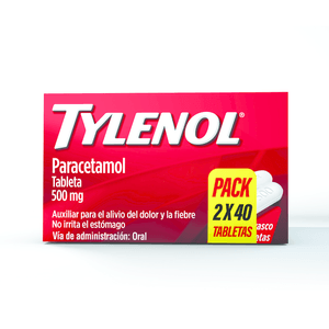 Pack de Analgésicos Tylenol 500mg 1 Pz