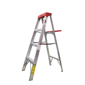 Escalera Tijera Tipo Iii 3 Esc Roja 1 Pz