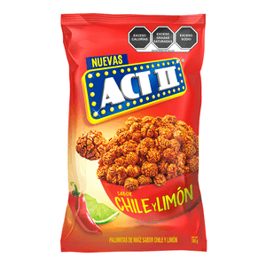 Act Ii Palomitas de Maíz Chile Y Limón 180 g