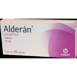 Alderan 50mg 30tab Losartan Gen 30 Pz