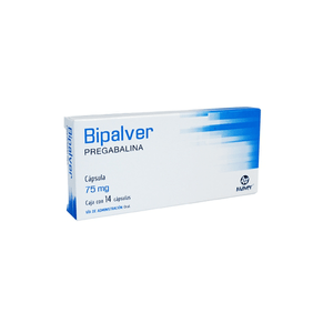 Bipalver 75mg 14 Cap Pregabalina Gen 14 Pz