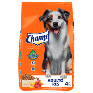 Champ Alimento Seco para Perros de Res 4 kg Purina Felix Fantastic Deli Con Atún Alimento Húmedo para Gatos Adultos Pouch 85 g