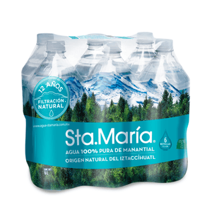 Agua Natural 6 Pack 1lt 1 Pz