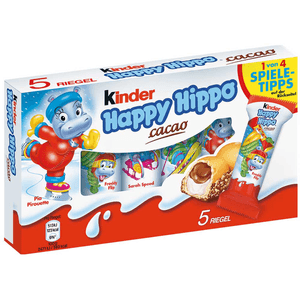 Kinder Happy Hippo Cacao Gofres de Doble Relleno 1 pz