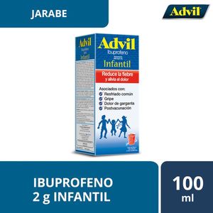 Advil Analgesico Suspension Infantil Fiebre Y Dolor 100 Mg / 5 Ml 120 ml