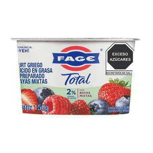 Fage Yogurt Griego de Frutos Rojos 2% Grasa 150 g Bebida Láctea Deslactozada sabor Fresa 275 g