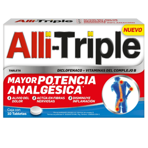 Alli Triple Analgesico con 10 pz