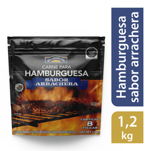 HCF Carne para Hamburguesa Sabor Arrachera 1.2 kg Carne Para Hamburguesa Sabor Arrachera 1.2 Kg