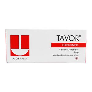 Tavor 5 Mg C/30tab Cloruro de Oxibutinina 30 Pz