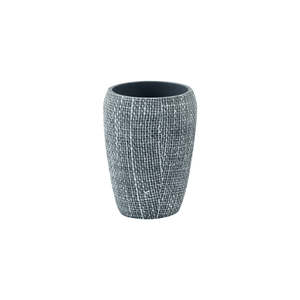 Vaso Gris Acabado Tejido 1 Pz