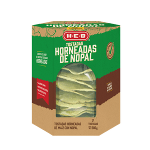 HEB Tostada Horneada con Nopal 200 g