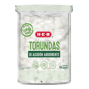 HEB Mundo Verde Torundas Bio con 150 pz