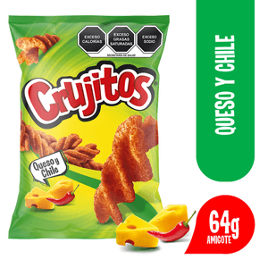 Sabritas Botana Crujitos Sabor Queso Y Chile 64 g