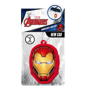 Aromatizante New Car Iron Man Face 2 Piezas 1 Pz