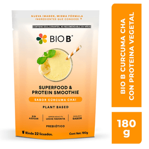 Bio B Curcuma Chai con Proteina Vegetal 180 g