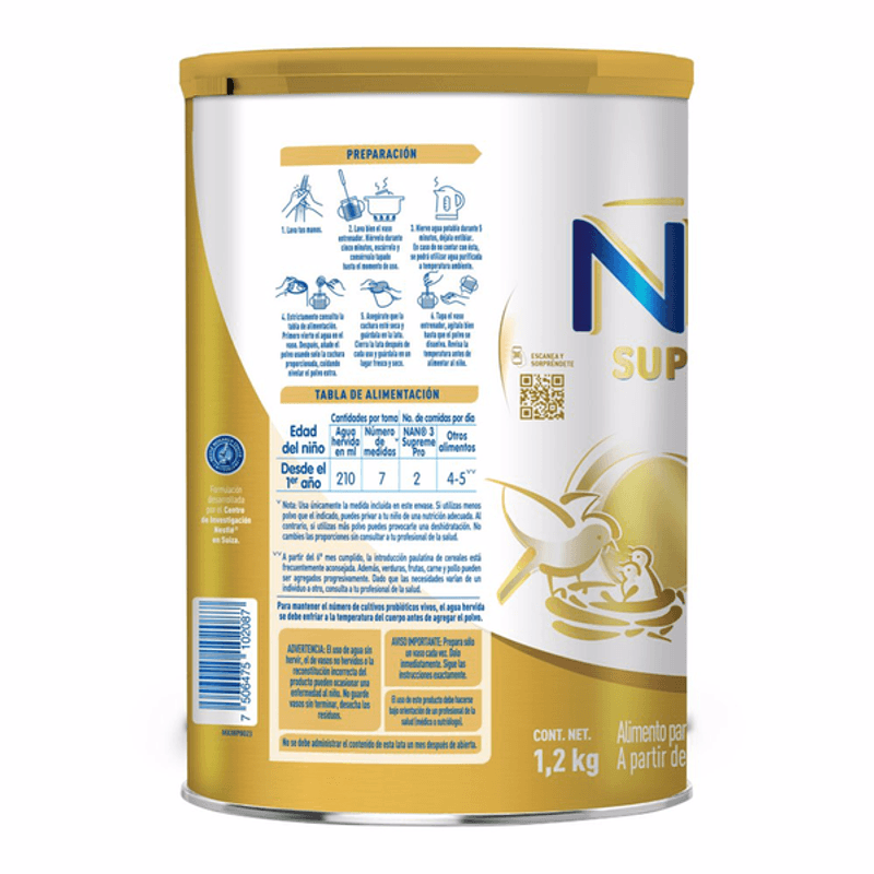 Nestlé NAN Supreme Pro 3 800gr + Neceser de Regalo