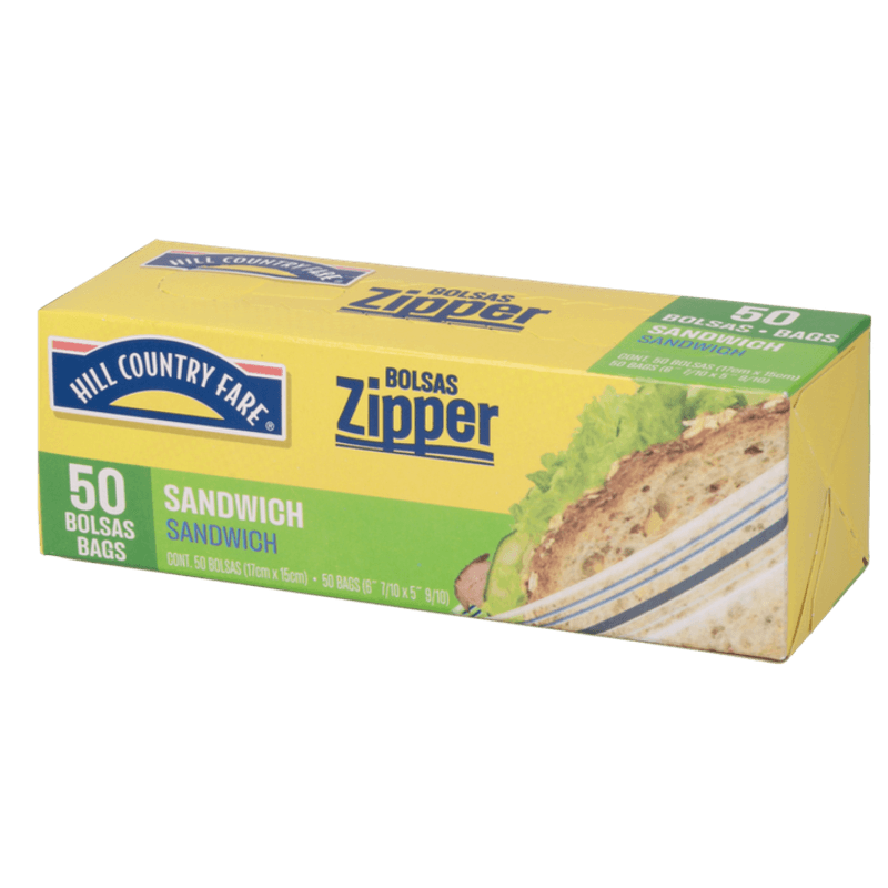 Ziploc Bolsas Para Almacenar Sandwich 50 Pz - H-E-B México