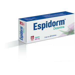 Espidorm 500mg 20tab Diosmina 20 Pz