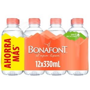 Bonafont Agua Natural 330 ml 12 pz