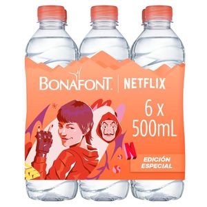 Bonafont Agua Natural 500 ml 6 pz