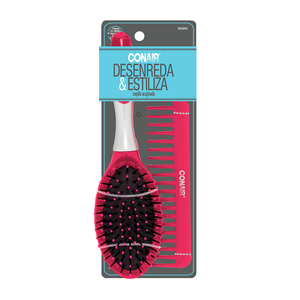 Set de Cepillo Acojinado + Peine Desenreda & Est 1 Pz