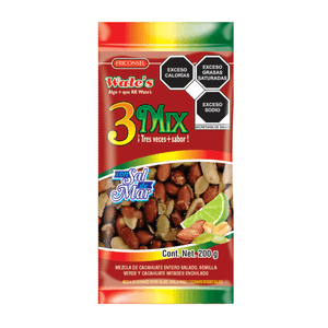 Surtido de Cacahuates Y Semillas 3 Mix 200 Gr