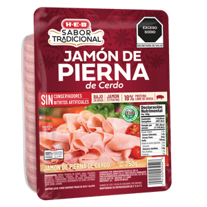 Jamón de Pierna de Cerdo Sabor Tradicional 250 g