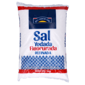 HCF Sal Yodada Fluorurada Refinada 1 kg Sal Yodada Fluorurada Refinada 1 Kg